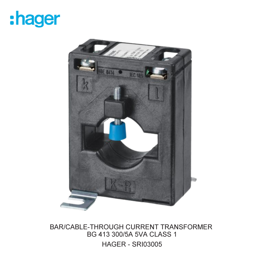 BAR/CABLE-THROUGH CURRENT TRANSFORMER BG 413 300/5A 5VA CLASS 1