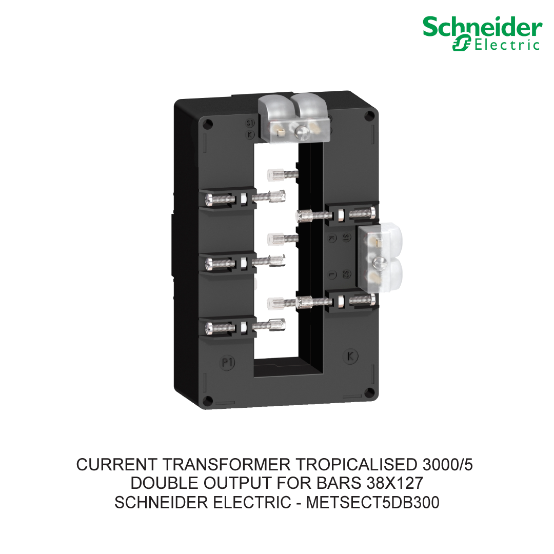 CURRENT TRANSFORMER TROPICALISED 3000/5 DOUBLE OUTPUT FOR BARS 38X127