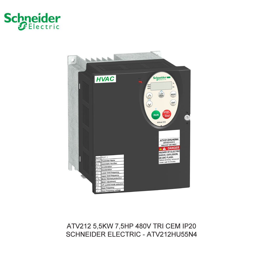 ATV212 5,5KW 7,5HP 480V TRI CEM IP20