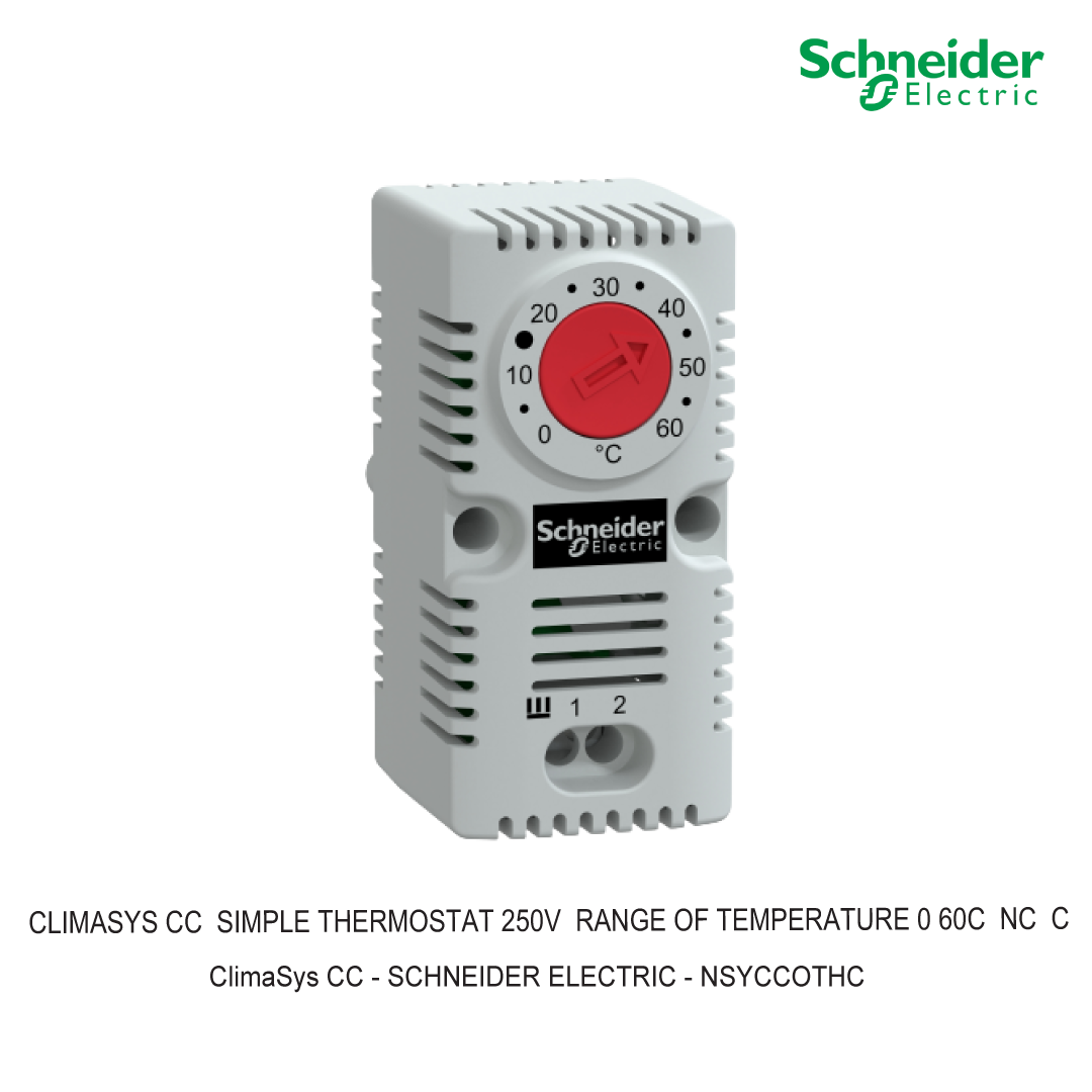 CLIMASYS CC  SIMPLE THERMOSTAT 250V  RANGE OF TEMPERATURE 0 60C  NC  C