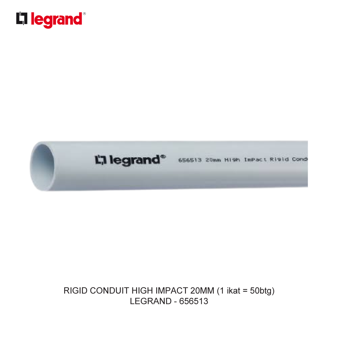 RIGID CONDUIT HIGH IMPACT 20MM (1 ikat = 50batang)