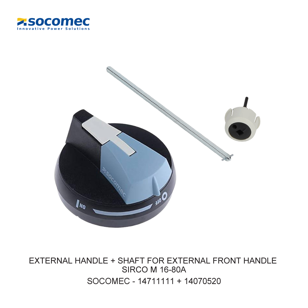 EXTERNAL HANDLE + SHAFT FOR EXTERNAL FRONT HANDLE SIRCO M 16-80A