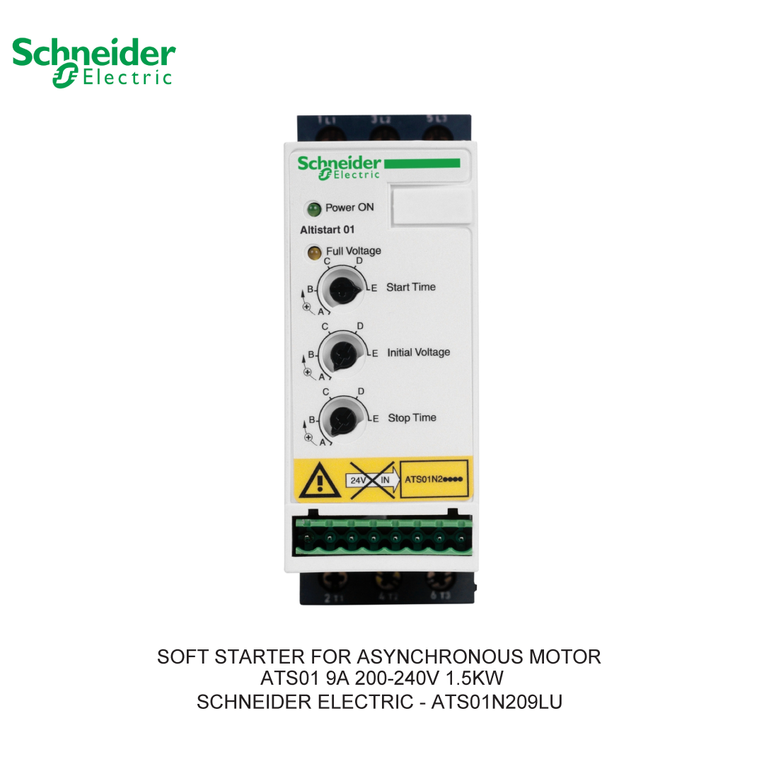 SOFT STARTER FOR ASYNCHRONOUS MOTOR ATS01 9A 200-240V 1.5KW