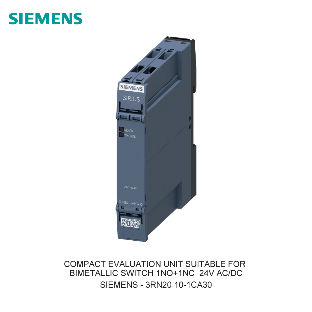 COMPACT EVALUATION UNIT SUITABLE FOR BIMETALLIC SWITCH 1NO+1NC  24V AC/DC