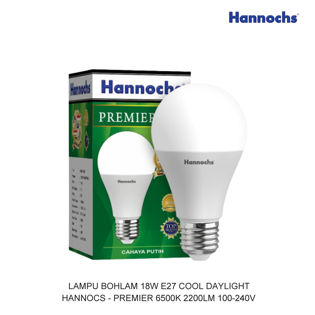 LAMPU BOHLAM 18W E27 COOL DAYLIGHT HANNOCHS