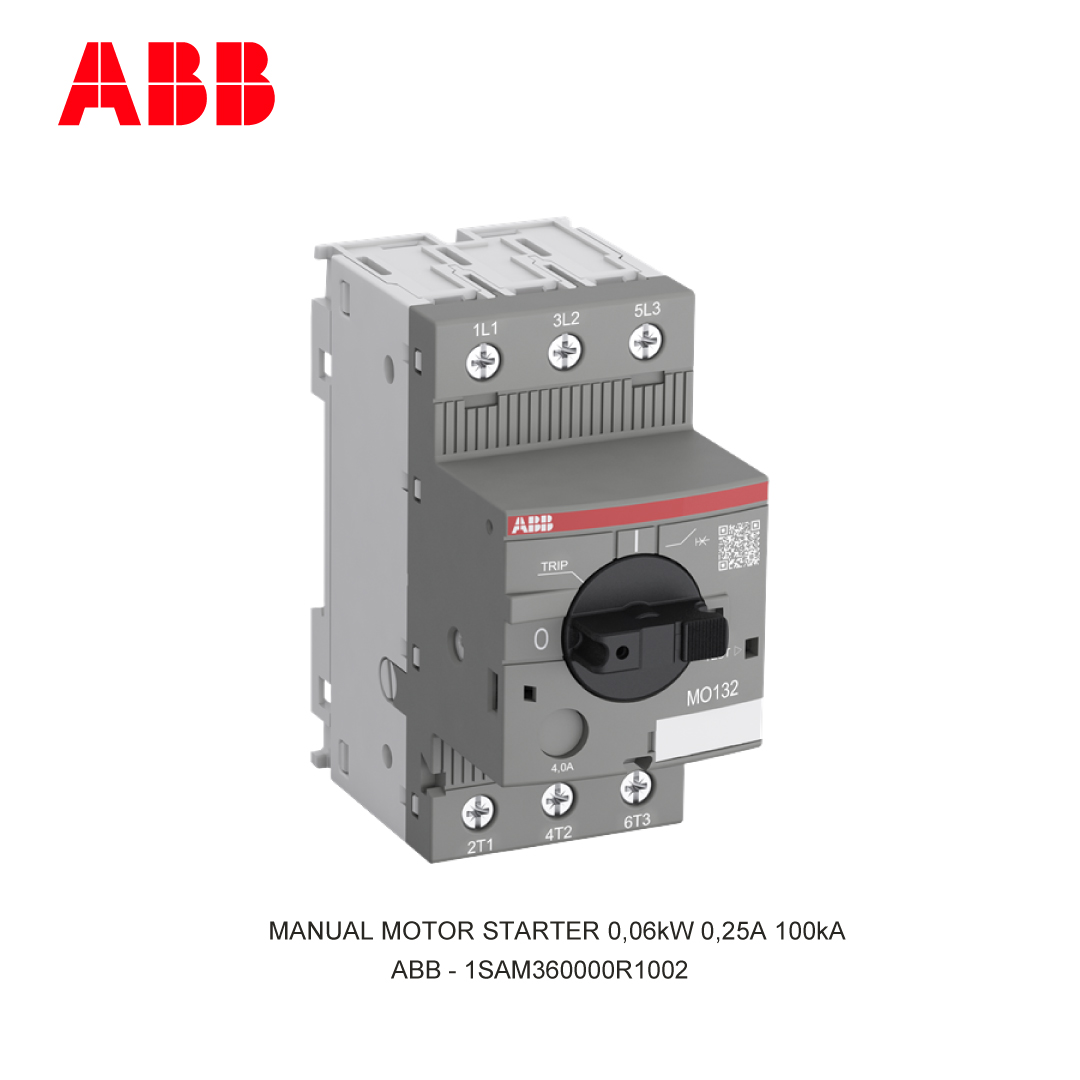 MANUAL MOTOR STARTER 0,06kW 0,25A 100kA