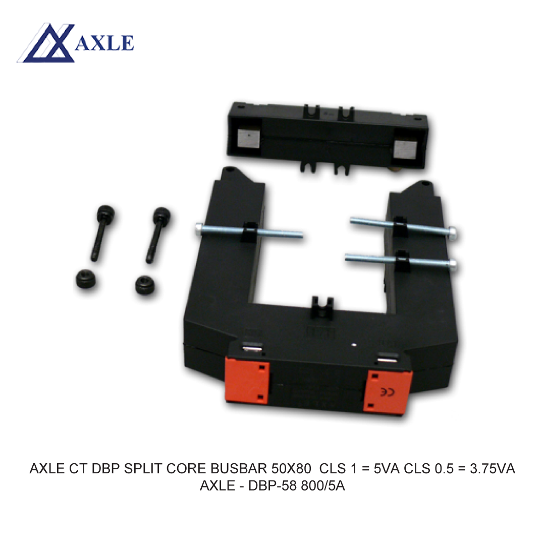 AXLE CT DBP SPLIT CORE BUSBAR 50X80  CLS 1 = 5VA CLS 0.5 = 3.75VA