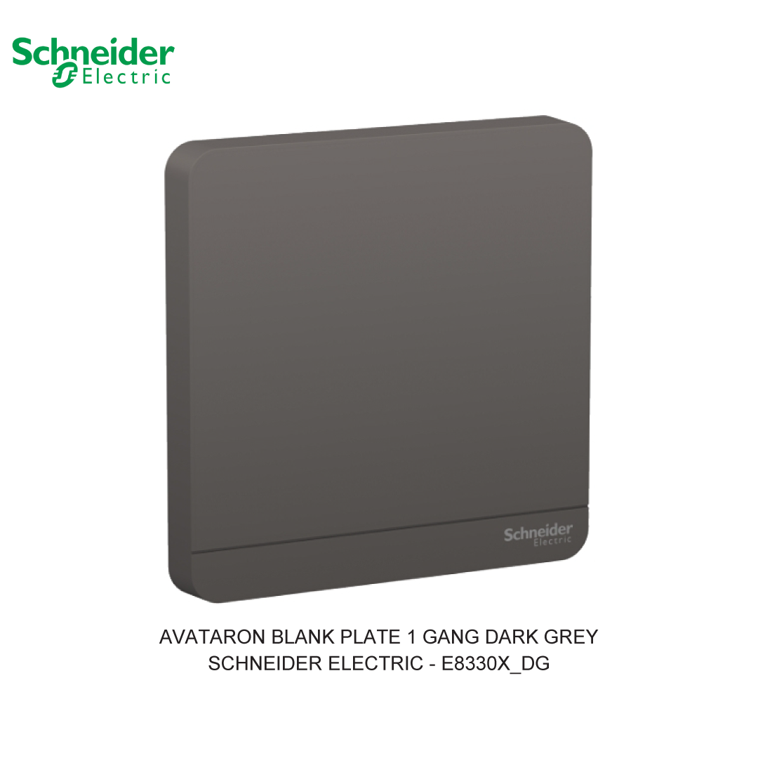 AVATARON BLANK PLATE 1 GANG DARK GREY
