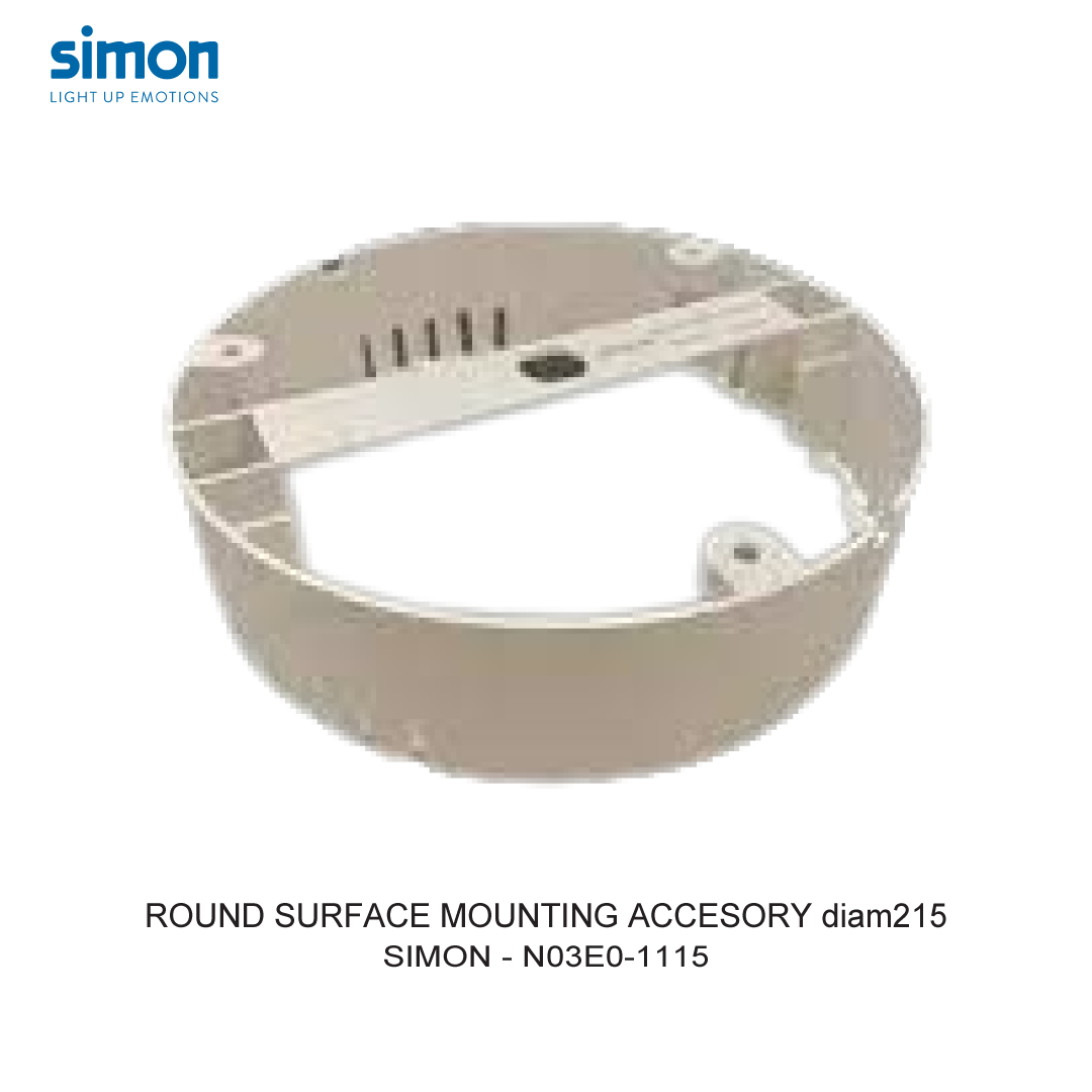 SIMON ROUND SURFACE MOUNTING ACCESORY diam215