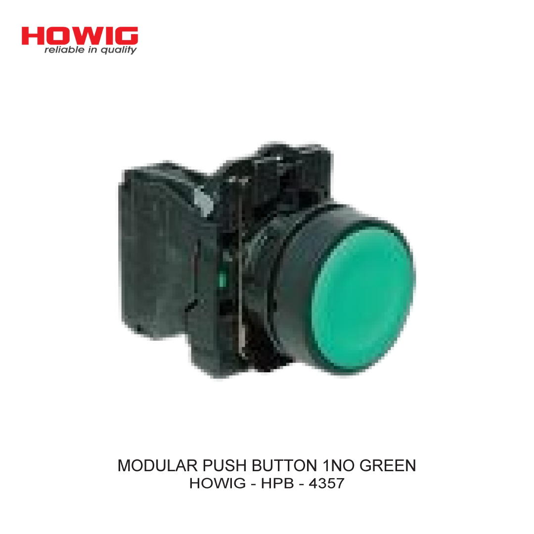 MODULAR PUSH BUTTON 1NO GREEN