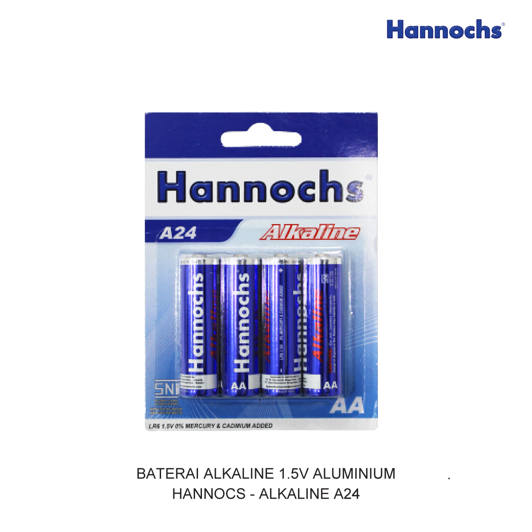 BATTERY ALKALINE 1.5V ALUMINIUM HANNOCHS