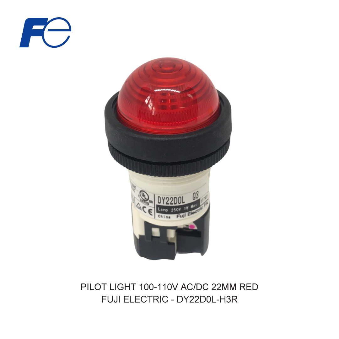 PILOT LIGHT 100-110V AC/DC 22MM RED