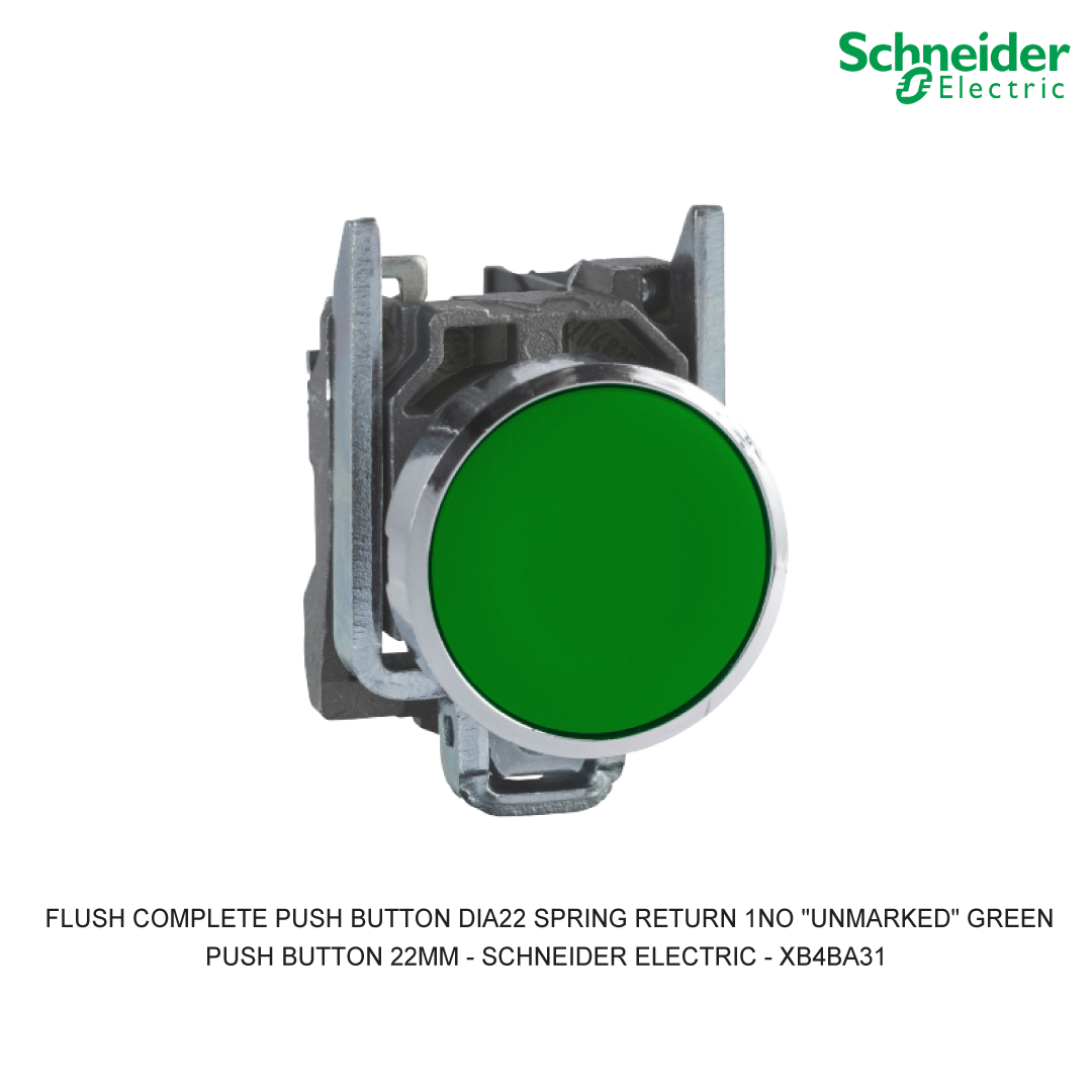 FLUSH COMPLETE PUSH BUTTON DIA22 SPRING RETURN 1NO