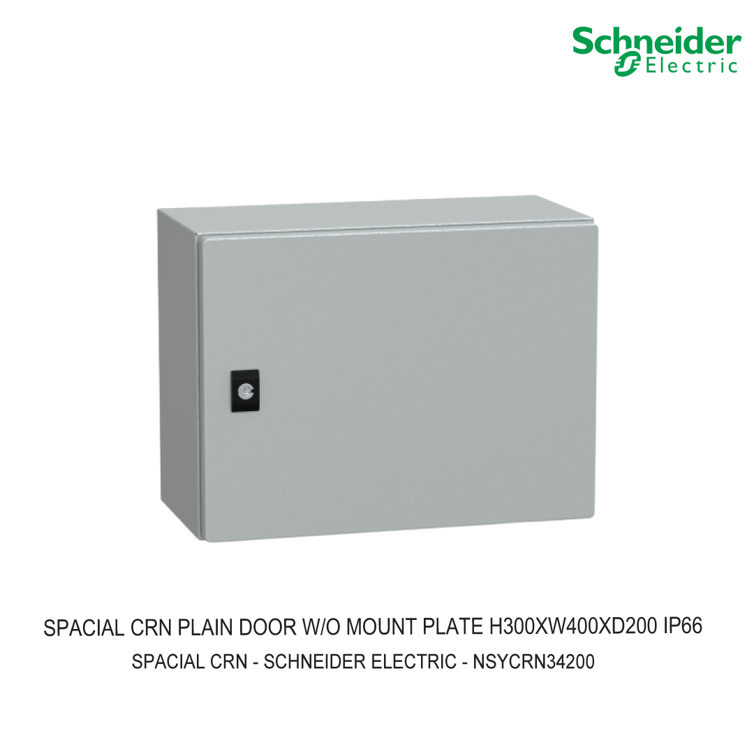 SPACIAL CRN PLAIN DOOR W/O MOUNT PLATE H300XW400XD200 IP66 IK10 RAL7035
