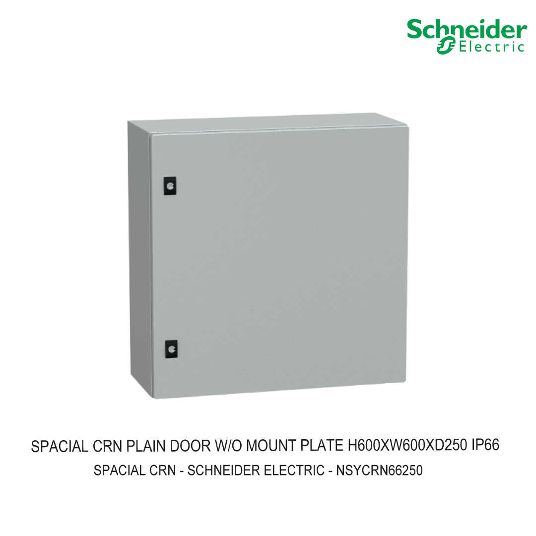 SPACIAL CRN PLAIN DOOR W/O MOUNT PLATE H600XW600XD250 IP66 IK10 RAL7035