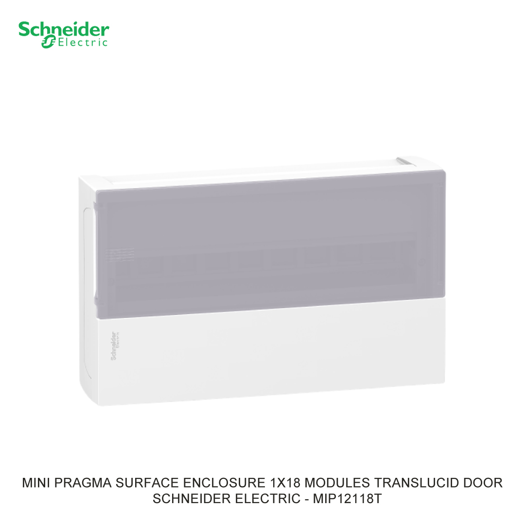 MINI PRAGMA SURFACE ENCLOSURE 1X18 MODULES TRANSLUCID DOOR