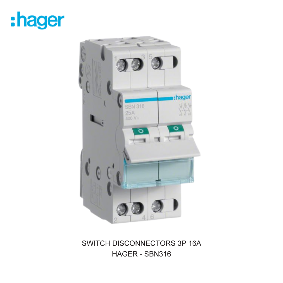 SWITCH DISCONNECTORS 3P 16A