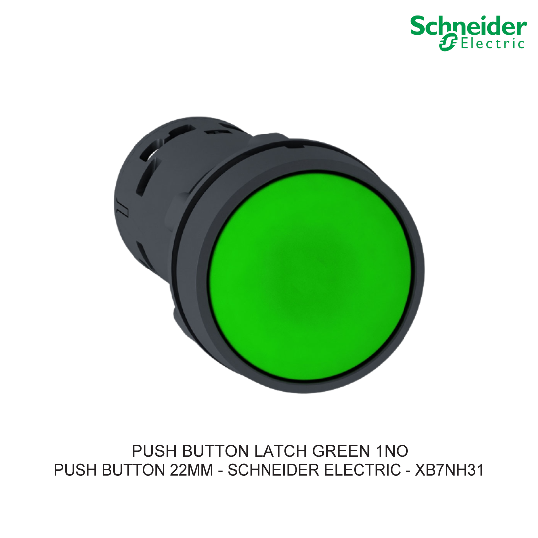 PUSH BUTTON LATCH GREEN 1NO