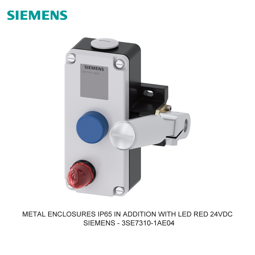 METAL ENCLOSURES IP65 IN ADDITION WITH LED RED 24VDC